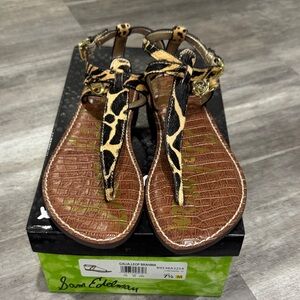 Sam Edelman Galia Leopard Print Sandals